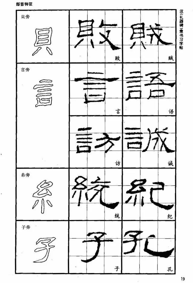 隶书入门技法教程详解含字帖建议收藏