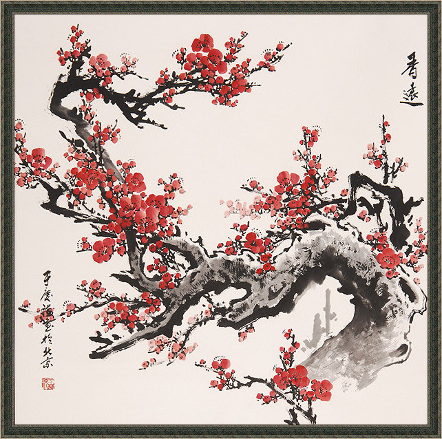 国画梅花精品