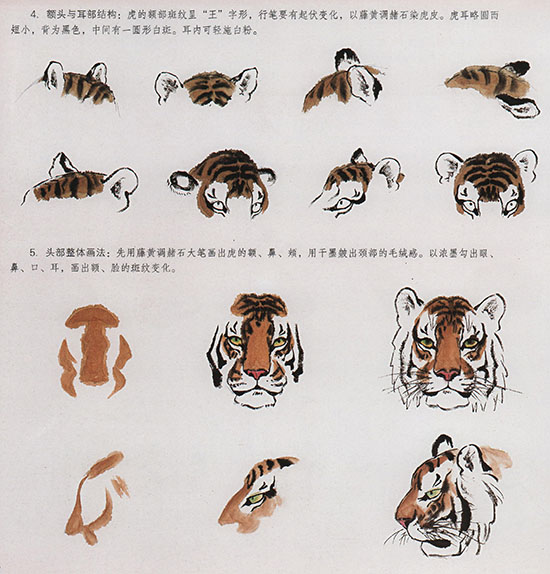 老虎水墨画简单教程图片