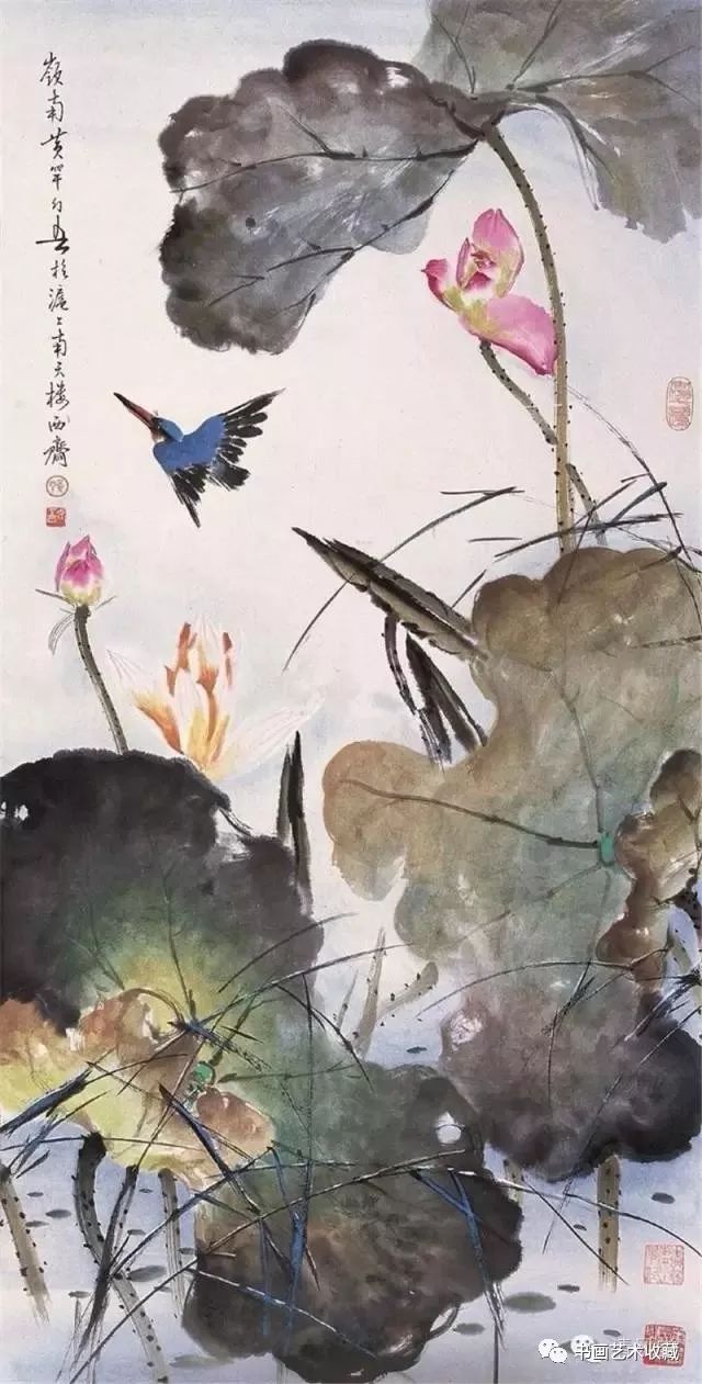 國畫名家佳作三春花鳥猶堪賞千古文章只自知