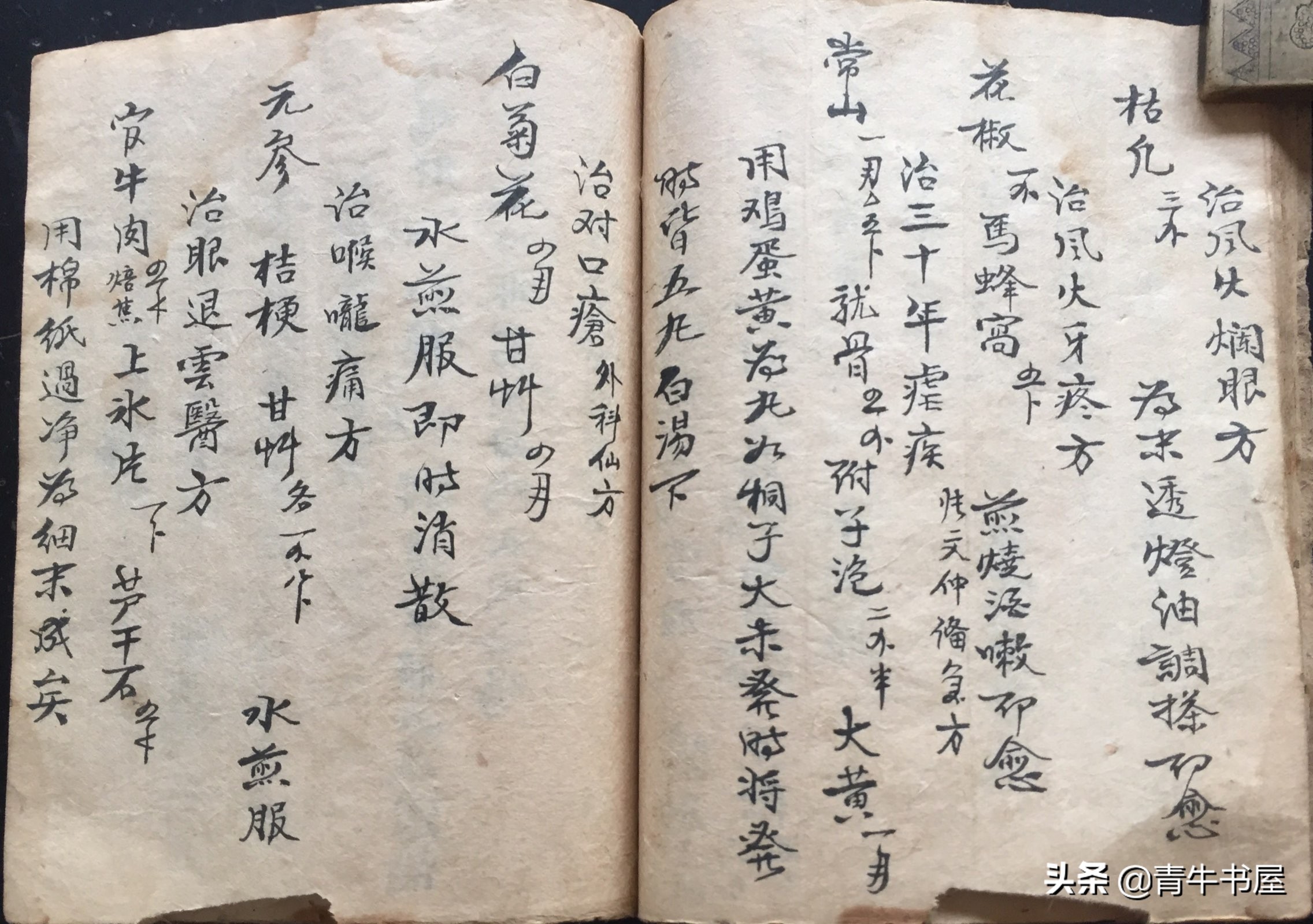 中医古方手抄本民间孤本秘方