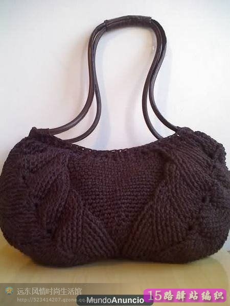 钩织叶子花手提包包教程和图解|钩针花样图解