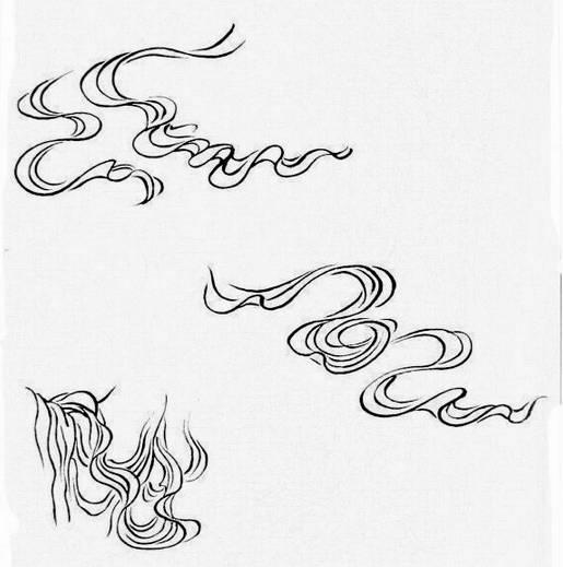 难得一见传统的白描技法十八描