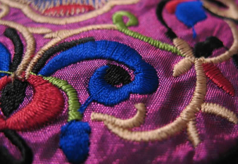 【刺绣针法】平针(缎绣)