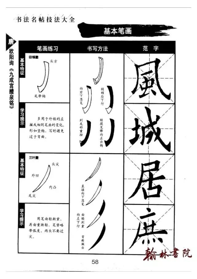 欧阳询九成宫醴泉铭书法教程