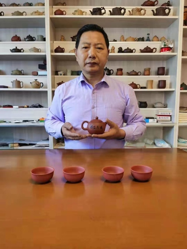 徐方怀亲创国色天香富贵壶紫砂套组价格及图片