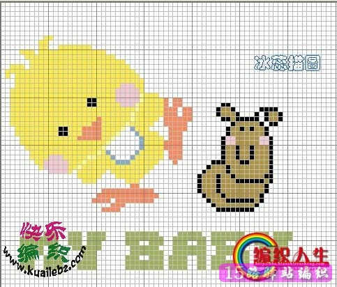 编织儿童毛衣动物花样儿童动物毛衣编织方法图案棒针编织图解