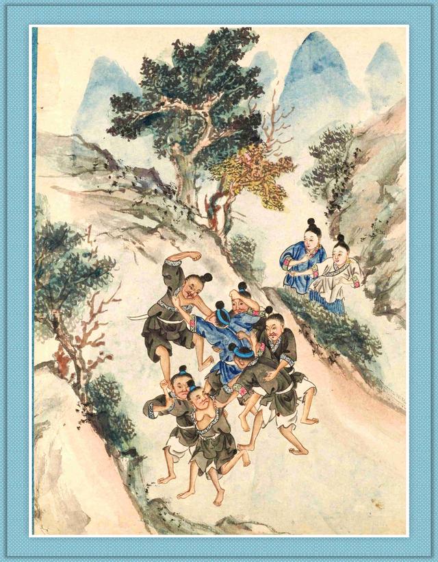 苗蛮图说清代苗族生活彩绘画册