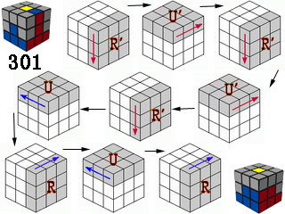 三阶魔方入门的玩法(层先法)复原的基本步骤示意图 - 好网角收藏夹